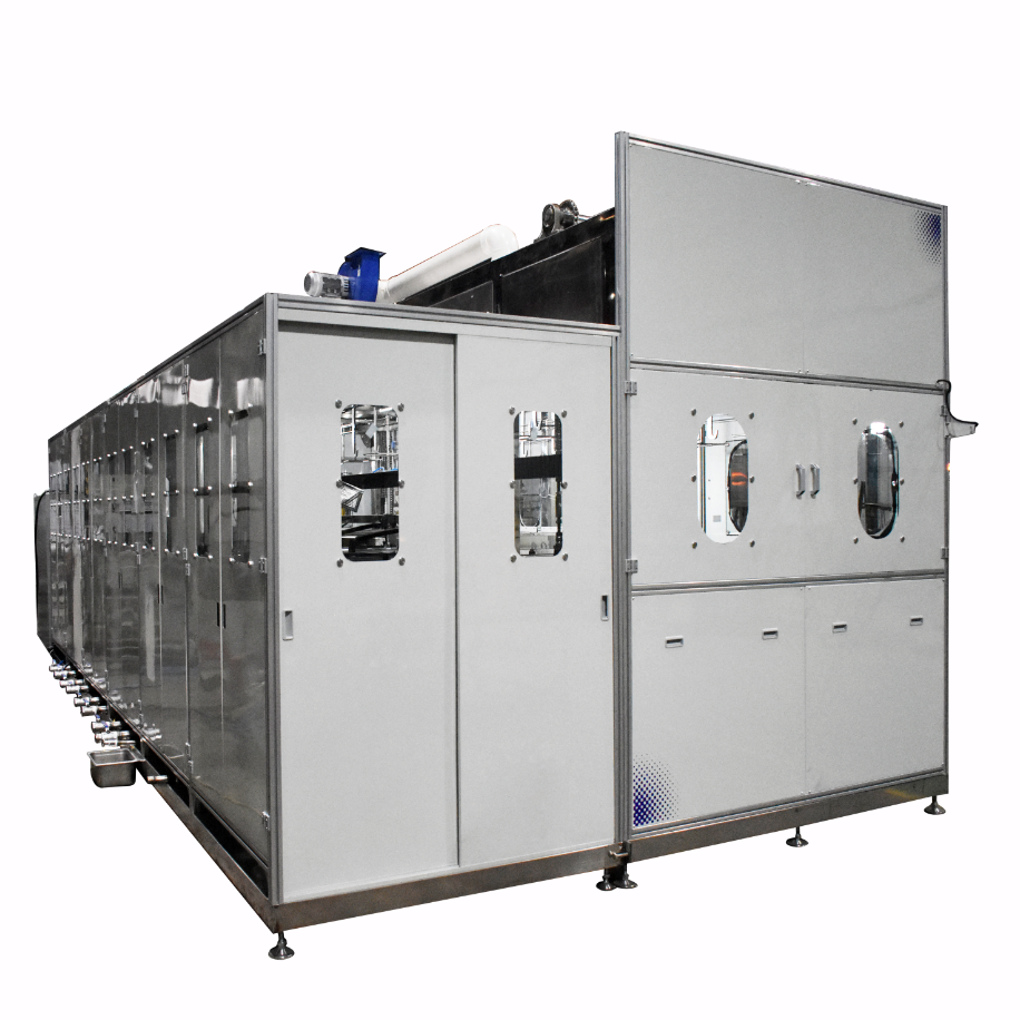 鋁件全自動(dòng)多工位超聲波清洗烘干線